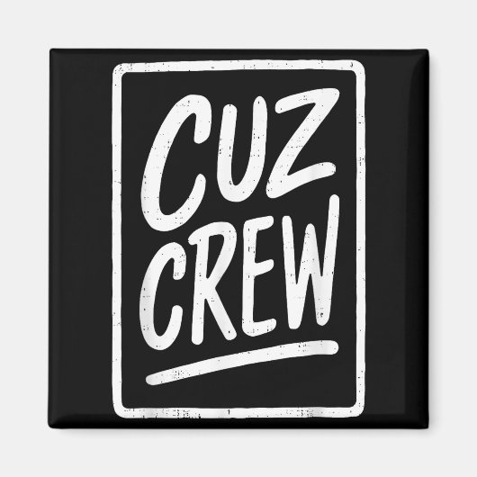 Cousin Crew Family Matching Funny Cousin Squad Tee マグネット (正面)