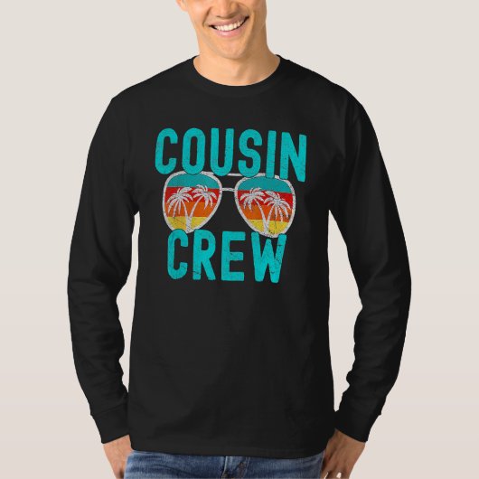 Cousin Crew Family Vacation Summer Vacation Beach  Tシャツ (正面)
