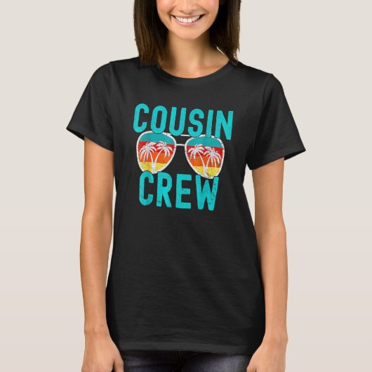 Cousin Crew Family Vacation Summer Vacation Beach  Tシャツ (正面)