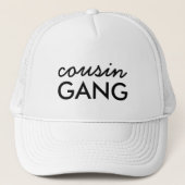 Cousin Crew Fun Matching Family Hat Design キャップ (正面)