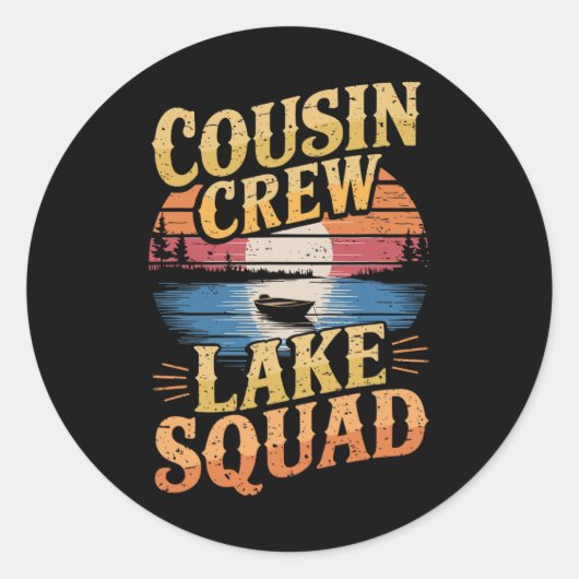 Cousin Crew Lake Squad  ラウンドシール (正面)