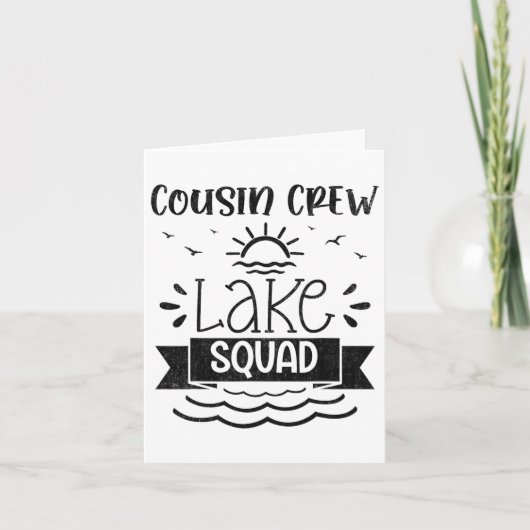 Cousin Crew Lake Squad Family Reunion Summer Water カード (正面)