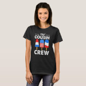 Cousin Crew Patriotic American Family Matching Tシャツ (正面フル)