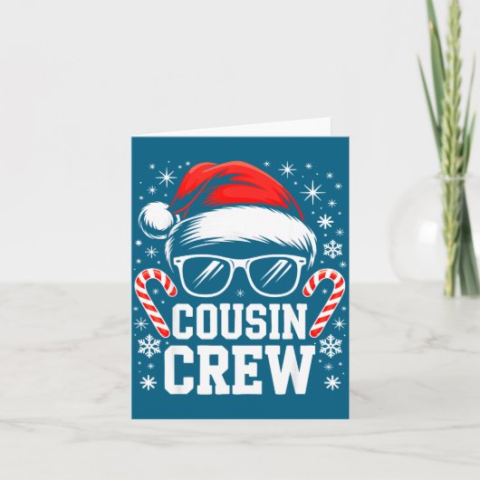 Cousin Crew Shirt Adults Kids Matching Christmas G カード (正面)