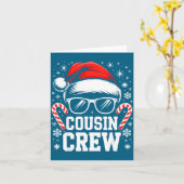 Cousin Crew Shirt Adults Kids Matching Christmas G カード (黄色い花)