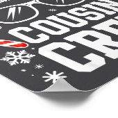 Cousin Crew Shirt Adults Kids Matching Christmas G ポスター (角)