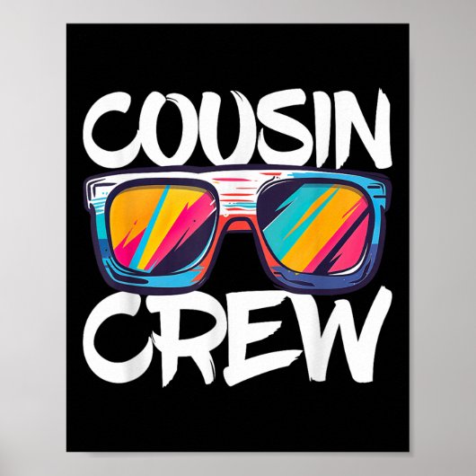 Cousin Crew Shirt Adults Kids Matching Cousin Crew ポスター (正面)