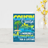 Cousin Cruise 2026 Summer Vacation Beach Family Tr カード (黄色い花)