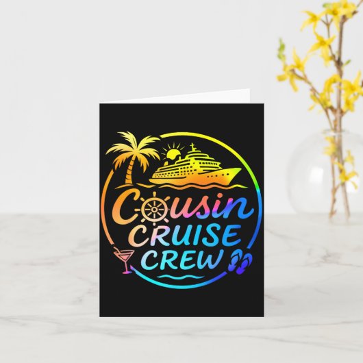 Cousin Cruise Crew Trocal Summer Vacation Matching カード (黄色い花)