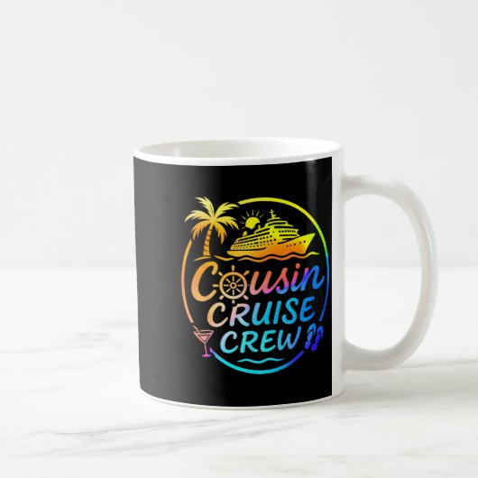 Cousin Cruise Crew Trocal Summer Vacation Matching コーヒーマグカップ (右)