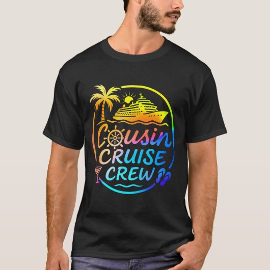 Cousin Cruise Crew Trocal Summer Vacation Matching Tシャツ (正面)