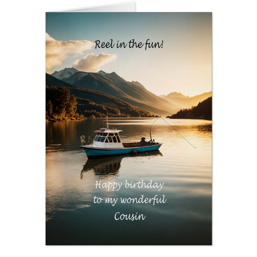 Cousin Fishing From a Boat Birthday (正面)