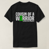 Cousin of a Warrior Lymphoma Cancer Awareness  Tシャツ (デザイン正面)