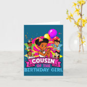 Cousin Of Birthday Girl Gracie Nk Doll Family Deco カード (黄色い花)