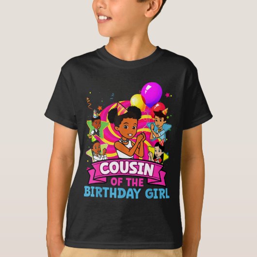 Cousin Of Birthday Girl Gracie Nk Doll Family Deco Tシャツ (正面)