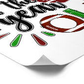 Cousin Of The 1 Year Old Football 1st Birthday Boy ポスター (角)