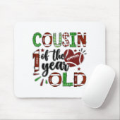 Cousin Of The 1 Year Old Football 1st Birthday Boy マウスパッド (マウス)