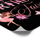 Cousin Of The Birthday Fairy First Birthday Family ポスター (角)