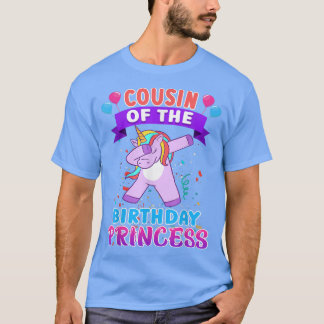 Cousin of the Birthday Princess Shirt Unicorn Girl Tシャツ