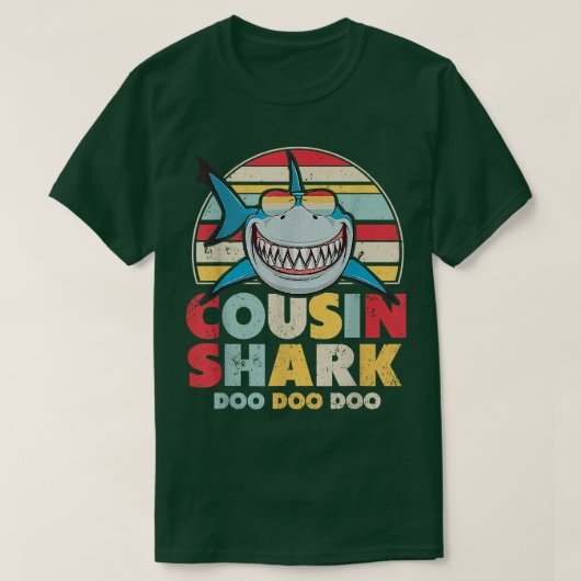 Cousin Shark , Gift For Cousin  Tシャツ (デザイン正面)