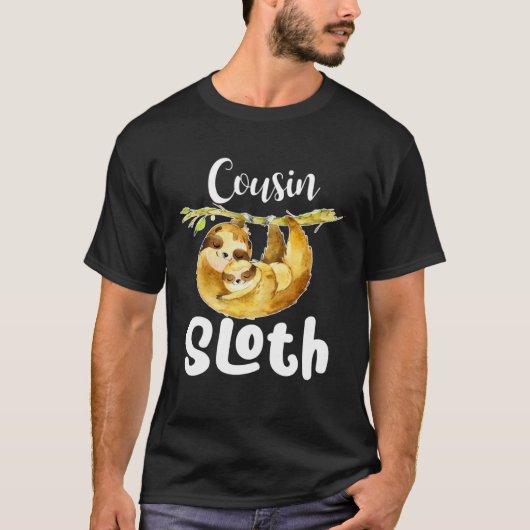 Cousin Sloth Matching Family Cute  Mother s Day Tシャツ (正面)
