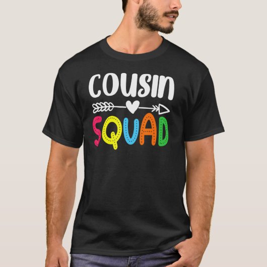 Cousin Squad Crew Family Matching Group Reunion Tシャツ (正面)