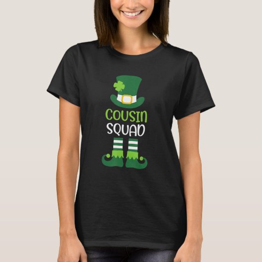 Cousin Squad Leprechaun St Patrick's Day Matching  Tシャツ (正面)