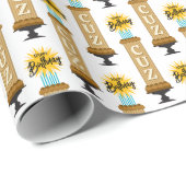 Cousin Tall Chocolate Birthday Cake ラッピングペーパー (ロールコーナー)