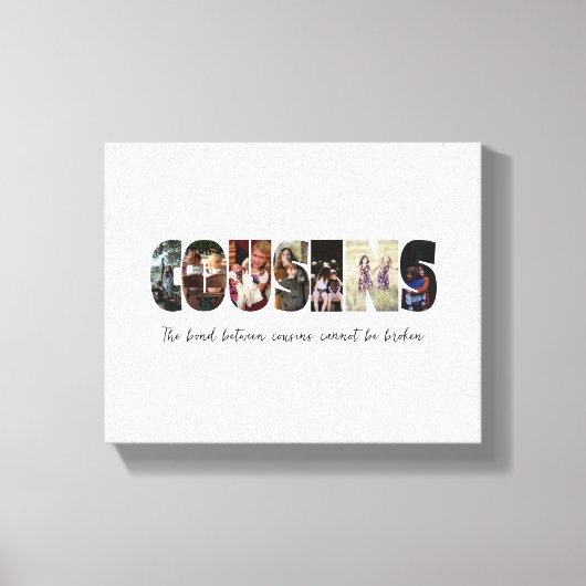 Cousinsフォトコラージュのキャンバス印刷 キャンバスプリント (正面)