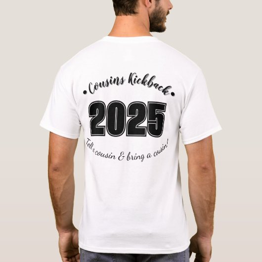 Cousins Kickback 2025 Tシャツ (裏面)
