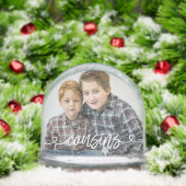 Cousins Loveハートパーソナライズされた写真 (クリスマス)