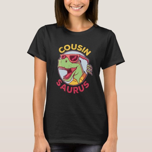 Cousinsaurus Rex Dinosaur Cousin Saurus Family Mat Tシャツ (正面)