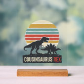 Cousinsaurus Rex Funny Dinosaur Vintage Shirt Desi アクリルサイン (ニュートラル)