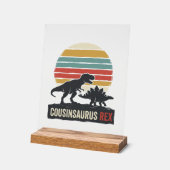 Cousinsaurus Rex Funny Dinosaur Vintage Shirt Desi アクリルサイン (傾斜)