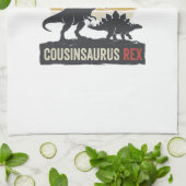 Cousinsaurus Rex Funny Dinosaur Vintage Shirt Desi キッチンタオル (折り畳み)