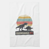 Cousinsaurus Rex Funny Dinosaur Vintage Shirt Desi キッチンタオル (縦)