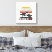 Cousinsaurus Rex Funny Dinosaur Vintage Shirt Desi キャンバスプリント (インサイチュ (寝室))