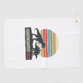 Cousinsaurus Rex Funny Dinosaur Vintage Shirt Desi ゴルフタオル (横)