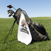 Cousinsaurus Rex Funny Dinosaur Vintage Shirt Desi ゴルフタオル (グリーン)