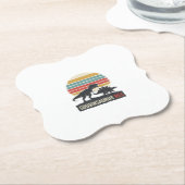 Cousinsaurus Rex Funny Dinosaur Vintage Shirt Desi ペーパーコースター (アングル)