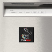 Cousinsaurus+T+Rex+恐竜+自閉症+啓発+Cousi マグネット (インサイチュ (食洗機))