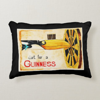 coussin affiche bière irlandaise GUINNESS peinte アクセントクッション