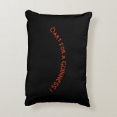 coussin affiche bière irlandaise GUINNESS peinte アクセントクッション (裏面(縦))