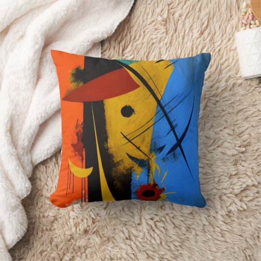 Coussin art abstrait クッション (ブランケット)
