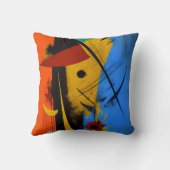 Coussin art abstrait クッション (裏面)