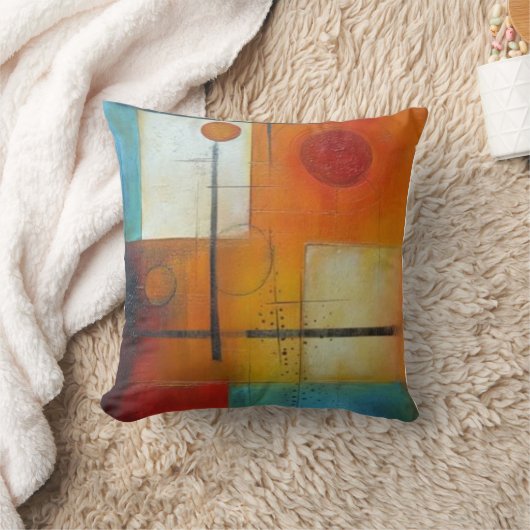Coussin art abstrait クッション (ブランケット)