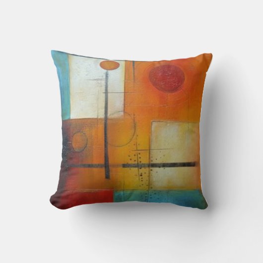 Coussin art abstrait クッション (正面)