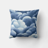 Coussin art abstrait bleu クッション (裏面)