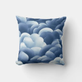 Coussin art abstrait bleu クッション (正面)