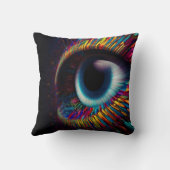 Coussin art abstrait oeil クッション (裏面)